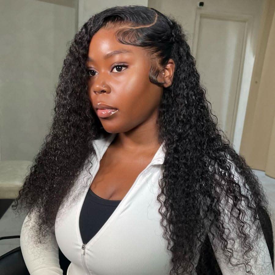 WOWANGEL 13X6 Skinlike Real HD Lace Front Wig Deep Curly Glueless Wig - Image 3