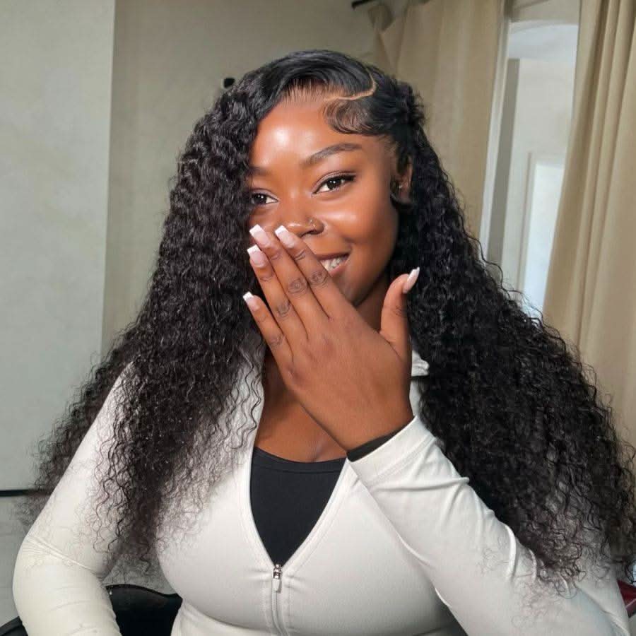 WOWANGEL 13X6 Skinlike Real HD Lace Front Wig Deep Curly Glueless Wig - Image 4