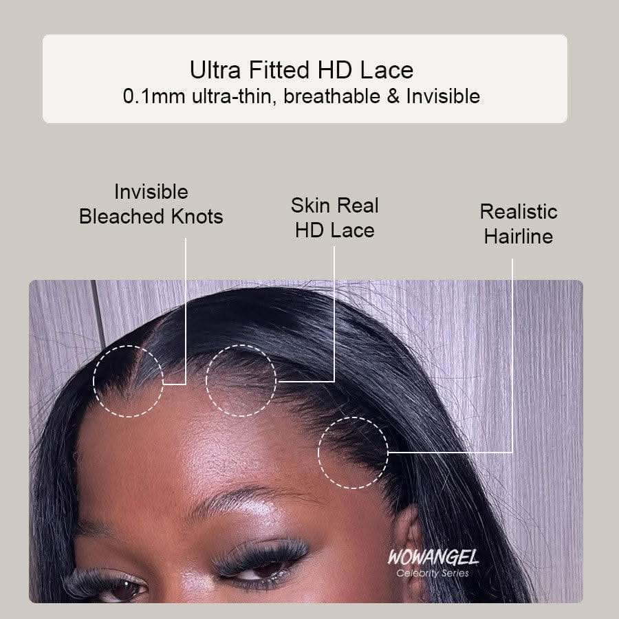 WOWANGEL Short Bob Wig 13x6 Straight Skinlike Real HD Lace Front Wig - Image 7