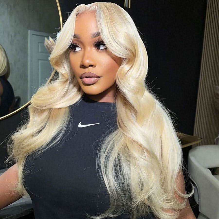 Upgrade 2.0 | 613 Blonde 13x4 Full Frontal Wigs Body Wave Glueless 5x5 Lace Closure Wig - Image 3
