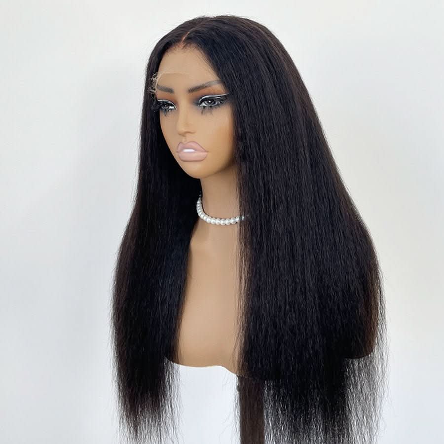WOWANGEL 13X6 Skinlike Real HD Lace Front Wig Kinky Straight Glueless Wig - Image 4