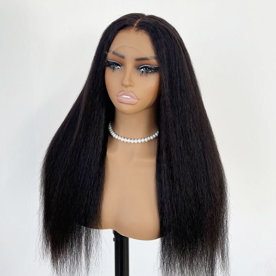WOWANGEL 13X6 Skinlike Real HD Lace Front Wig Kinky Straight Glueless Wig - Image 5
