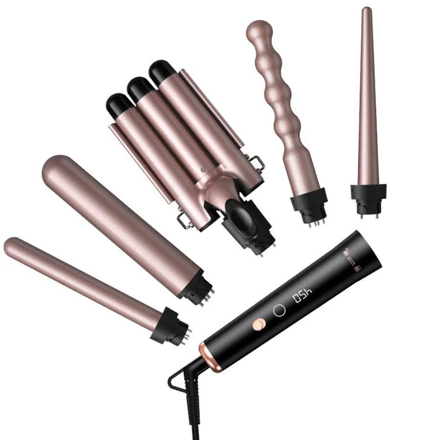 WOWANGEL 5 in 1 Curling Iron, Curling Wand Set - Image 3