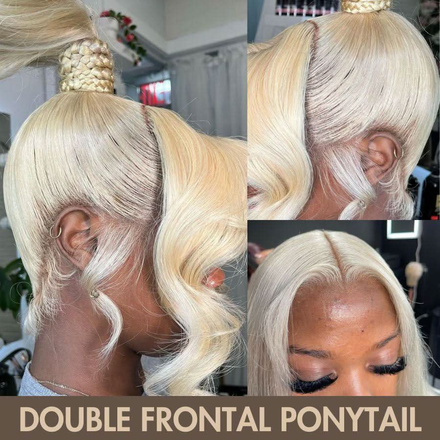 Lace Frontal Only, 613 Blonde Skinlike Real HD Lace Frontal Only, HD Lace Piece - Image 4