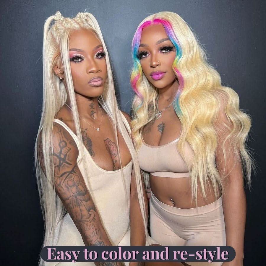 Upgrade 2.0 | 613 Blonde Wig Straight Skinlike Real HD Lace 13x6 Full Frontal Wigs - Image 4