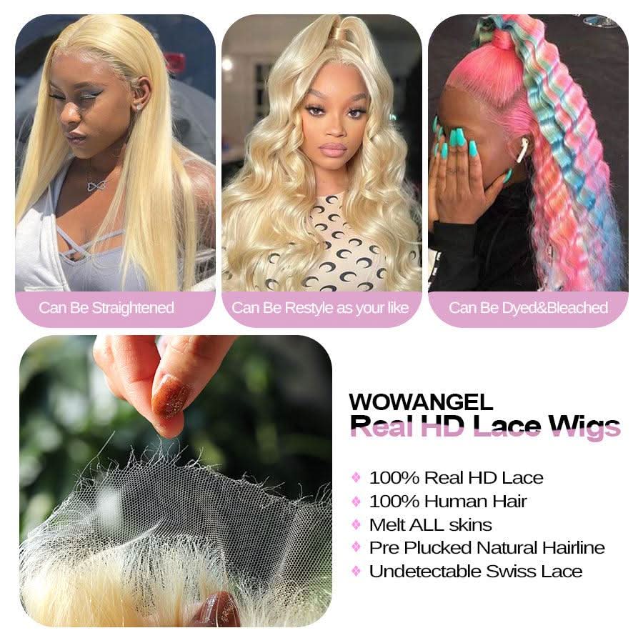 Upgrade 2.0 | 613 Blonde Wig Straight Skinlike Real HD Lace 13x6 Full Frontal Wigs - Image 8