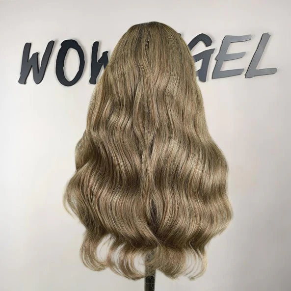 WOWANGEL Ash To Grey Colored Skinlike Real HD Lace 13X6 Lace Front Wig Loose Wave - Image 3