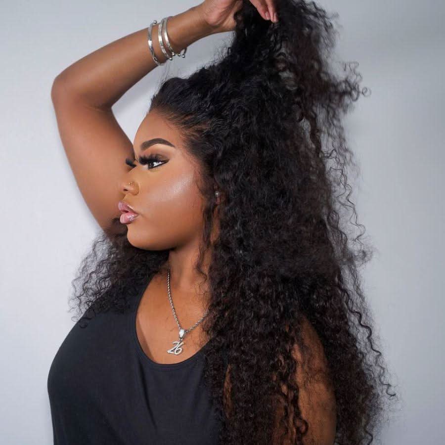 WOWANGEL Curly 13x4 HD Lace Full Frontal Wigs Pre-plucked Nature Hairline - Image 3