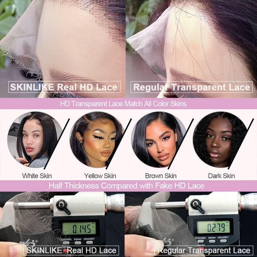 WOWANGEL Skinlike Real HD Full Lace Wig Curly Clean Hairline - Image 4